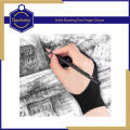 Keep Smiling Artist Drawing Two Finger Gloves For Drawing Tabs Paper Sketching Display Art Painting Pad Pencil Graphics. 
