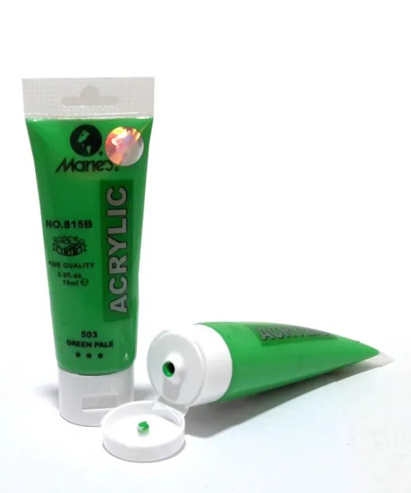 Marie's%2075ml%20Acrylic%20Colors%20Paint%20Tubes-503%20Green%20Pale%20-%20Image%203