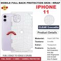 APPLE IPHONE 11 FULL BACK 360 premium Protection Skin Wrap full cover Premium Quality. 