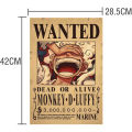 One Piece Gear 5 Luffy 3 Billion Bounty Wanted Posters Because Kid Action Figure Vintage Wall Decoration Poster Man Anime Toyft. 