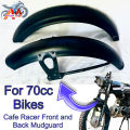 Cafe Racer Mudguard Set For 70cc Motorcycle Cafe Mudguard Front and back For Bike 70 Black Mat Cafe Mudguard Set For All 70cc Motorbike UNIVERSAL Mudguard Set For 70cc Motorcycle Cafe Racer Parts For 70cc Mudguard Set. 