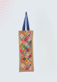 Jute Single Bottle Cover Carrier Bag Laminated Interior Soft Handles Eco Friendly Reusable  Flaire. 
