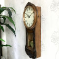 Rhythm(Japan) Volume Control Pendulum SIP (Sound In Place) Wooden Case Wall Clock 26x58.5x9.5cm. 