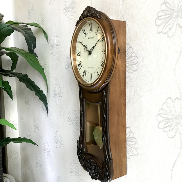 Rhythm(Japan)%20Volume%20Control%20Pendulum%20SIP%20(Sound%20In%20Place)%20Wooden%20Case%20Wall%20Clock%2026x58.5x9.5cm%20-%20Image%204