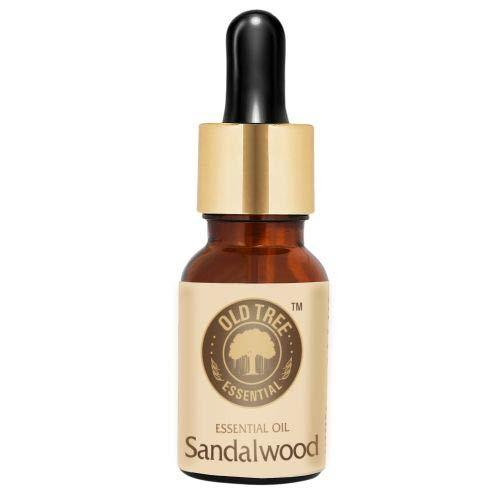 Portable Old Tree Pure Sandalwood Essential Oil for Fragrance, Skin, Bathing (15ml) - Chandan Oil with Dropper for Stress Relief Relaxation, Aromatherapy, Diffuser, Soap Candle Making