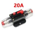 12-60V DC AMP Circuit Breaker 20A 30A 40A 50A 60A 80A 100A Car Inline Replace Fuse Reset Inverter Holder AGU Style Refit Adapter. 