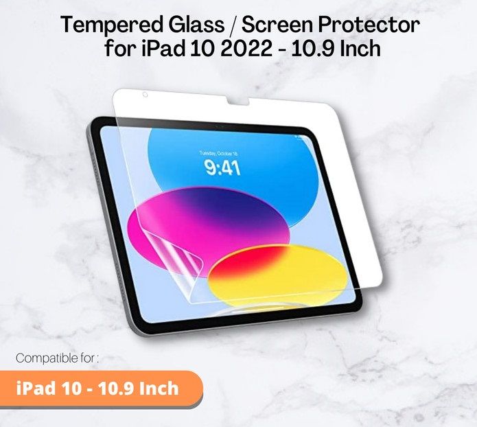 Screen Protector For iPad 10th Generation 10.9 inch Screen Protector - Clear View Edge to Edge, Compatible with Models A2757, A2777, A2696