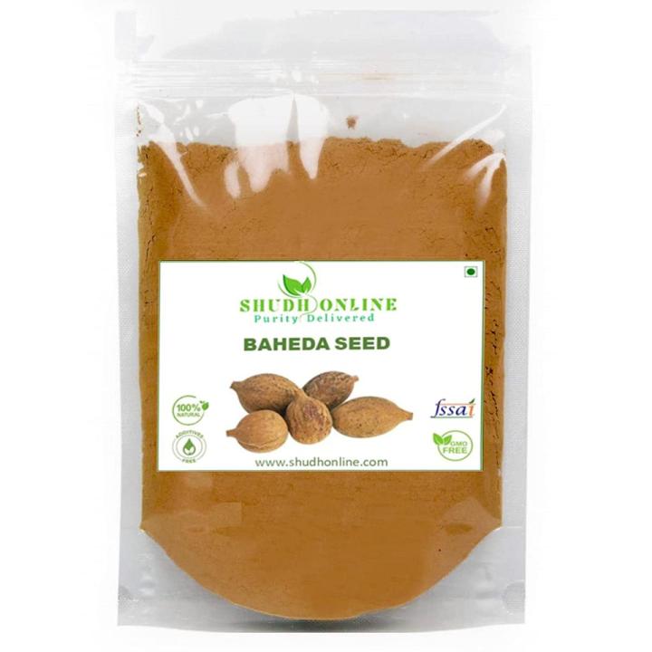Shudh Online Baheda powder, Bibhitaki, Bahera, Tanikaya (100Grams) for Hair Growth and Eating (Beleric Myrobalan)