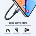 UGREEN 3A Fast Charging USB-A to USB-C Cable (0.25m-3m), Nylon Braided Type C Charger Cord for iPhone 16/15 Pro Max, Galaxy S25/S24 Ultra, Xiaomi 15 Pro (Durable & Tangle-Free). 