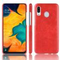 PU Leather Coated Hard PC Phone Case for Samsung Galaxy A20e 5.8inch. 