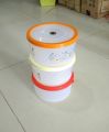 Food Storage Boc - Pure Plastic Floral Design Medium Food Storage Round Box With Lid - Multicolor. 