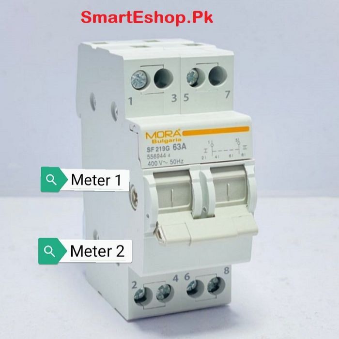Two Pole Din Rail Change Over Switch SF 219G 63A in Pakistan