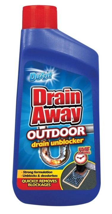 DUZZIT DRAIN AWAY OUTDOOR DRAIN UNBLOCKER 500 ML