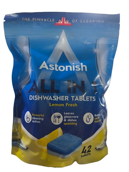 ASTONISH All in 1 Dishwasher Tablets - 42 Tabs (756g)
