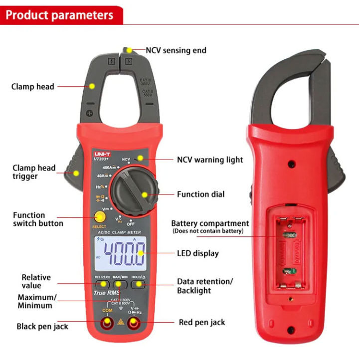 Digital%20clamp%20meter%20UT203+%20400A%20AC/DC%20(Upgraded%20version%20of%20UT203%20Digital%20Clamp%20meters)%20-%20Image%207
