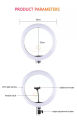 10(inch) 26cm Ring Light With Phone Holder & 3 Shades of Colours Only Ring light For Video Making Selfie Ring Light Photography Dimmable Makeup 26cm Ring Light Video Live 12w 5500k LED Fill Ring Lamp with Phone Holder USB Plug.. 