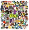 10 Pcs/Pack Hip Hop Rock Graffiti Music Fashion World Cool Waterproof Stickers for Laptop Mobile Car Bike Bicycle Fridge Skateboard PC TV Guitar. 