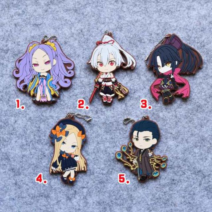 Fate/Grand Order Anime FGO Wu Zetian Tomoe Gozen Kato Danzo Abigail Williams Sherlock Holmes Rubber Strap Keychain
