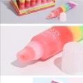 Rainbow Lipstick Colorful Tear Lip Gloss Waterproof Long Lasting Moisturizing Sequins Jelly Shine Glitter Lip Gloss Lips care. 