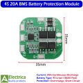 4S 20A BMS HX-4S-A20 Battery Protection Board for 18650 Li-ion Pack, Overcharge & Short Circuit Safety by Electrica. 