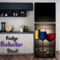 Self Advise Fridge Door Cover Waterproof PVC  Refrigerator Door Wrap Vinyl Wallpaper, Removable Fridge Decal peel and stick. 