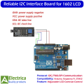 IIC I2C TWI SPI Serial Interface PCF8574T Converter Adapter Board Module for 1602 LCD Display – Reliable Solder-Free Connection by Electrica. 