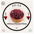 Hibiscus Flowers Petals (Whole) | Dried Hibiscus Flower | 50 grams. 
