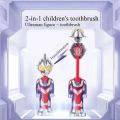 New Bounce Ultraman Toothbrushes Soft Bristle Cartoon Children's Toothbrush Retractable Student Toothbrush Oral Care Supplies. 