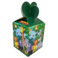Jungle Party Goody Box - 7 x 4 Inch - Gift Box - Jungle Party Theme - Green - Unisex - Pack Of 10. 