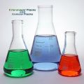 50ml Graduated Conical Flask, Borosilicate 3.3 glass, Conical Flask Pyrex Iwaki Asahi Glass, Laboratory glassware, Chemical-resistant & Heat-resistant glass Conical Flask, scientific glassware, low form Conical Flask, Chemistry apparatus. 