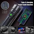 Super Bright Led flashlight torch waterproof Metal Body with 1 kilometer range For Home & Outdoor Work and safety light. 
