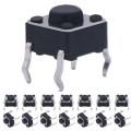 6 x 6mm x 5mm Momentary Tactile Tact Push Button Switch 4 Pin DIP. 