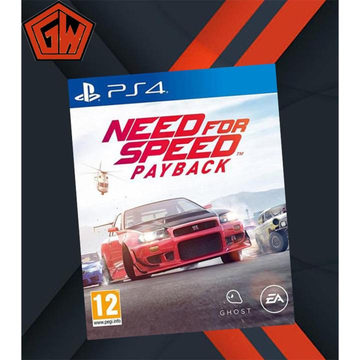 PLAYSTATION 4 DVD NEED FOR SPEED PAYBACK PS4 GAME