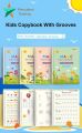 4Pcs Reusable Magic Book for Kids - 4 Book +1 Pen +10 Refill - Painting Drawing Colouring Board Magic Book - Handwriting Free Wiping Calligraphy Montessori Practice Copy Books. 