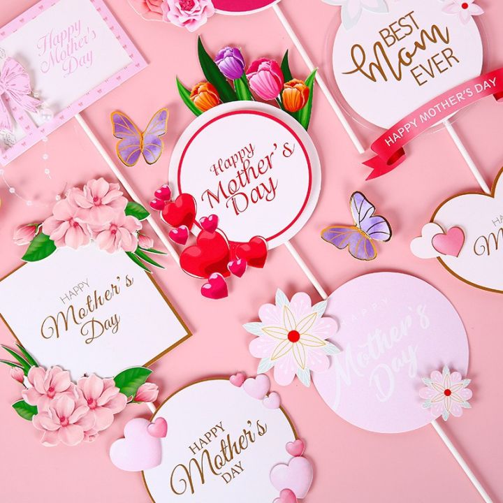 Happy%20Mothers%20Day%20Cake%20Topper%20Cake%20Decoration%20for%20Mom%20Moher%20Gift%20Card%20PVC%20Mother's%20Day%20Birthday%20Cake%20Topper%20Decoration%20Set%20-%20Image%203