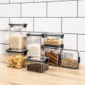 Airtight Food Storage Container Transparent Kitchen Plastic Food Storage Box Food Pantry Organization. 