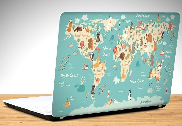 World%20Map,%20Blue,%20Laptop%20Skin%20Vinyl%20Sticker%20Decal,%2012%2013%2013.3%2014%2015%2015.4%2015.6%20inch%20Laptop%20Skin%20Sticker%20Cover%20Art%20Decal%20Protector%20Fits%20All%20Laptops%20-%20Image%203