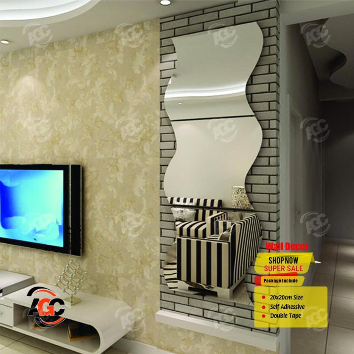 Fitting Room Mirror Attached Home Furnishing 3D Three-dimensional Mirror Wall Stickers Diy Acrylic Mirrored Decorative Sticker - Antique Gifts Center