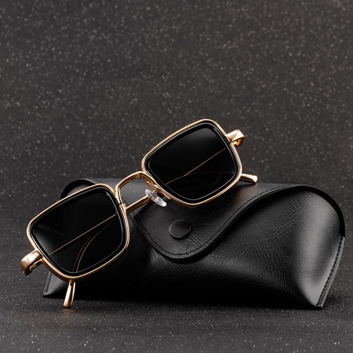 Original Kabir Singh Sunglasses in Metal Frame for Men - Shahid Kapoor UV400 Polarized Glasses with