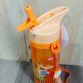 Bright 600ml Boys Creative The Lion Guard Cartoon Character Water Bottle with Straw BPA Free Plastic Sipper Bottle for School Kids (Orange). 