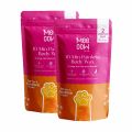 Mee Oow Full Body Wax for Womens Orange Flavour | 10-Min Painless Wax Hair Removal, Wax Powder For Womens for Legs, Arms & Bikini Area | Herbal Wax Powder for Women,s with No Harmful Chemicals, No Irritation, No Skin Rashes - 300 Gm Combo Pack. 