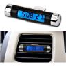 Digital Car Air Vent Thermometer Car Thermometer Clock. 