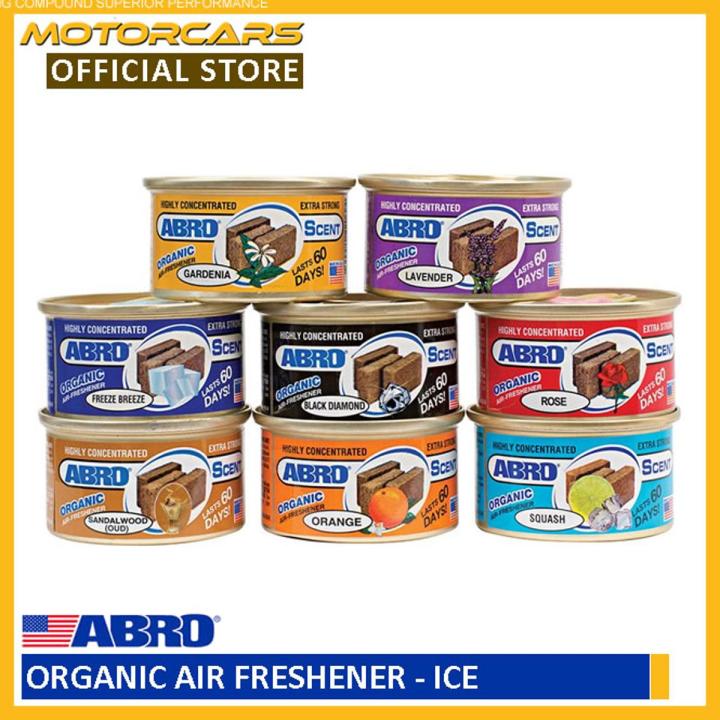 ABROSCENT ORGANIC AIR FRESHENER - Ice for car (Abro Made in USA)
