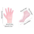 1 Set Silicone Moisturizing Socks Gloves Set Foot Skin Anti Cracking Socks. 