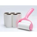 1 【On Hand】 Sticky Hair Roller With Cover Clothes Cleaning Dust Removal Strong Sticky Reusable Tearable Hair Sticking Device（Roll + 1 Paper Core）. 