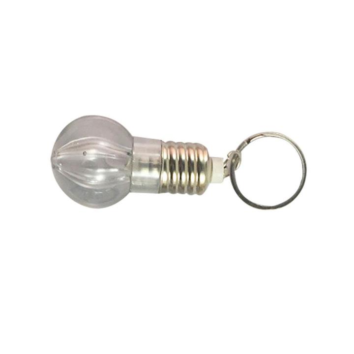 LED Flashlight Light Bulb Key Ring Keychain Lamp Torch Rainbow Color ...