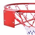 Basketball Rim Basketball Hoop Replacement Basketball Rim Goal Standard Wall Mounted Basketball Hoop Indoor Outdoor Hanging Basketball Hoop with Net for Kids Adults 45 cm. 