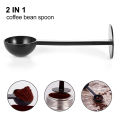 2-in-1 Espresso Coffee Bean Spoon Measuring 10g Tamping Scoop Tamper Tea Tool. 