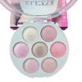 ELMAY 7 Color Professional Shiny Highlighter Makeup Palette. 