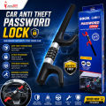 Sogo Steering Wheel Lock Anti-Theft Device,Keyless Password High Security Vehicle Locks Heavy Duty Adjustable Length Steering Wheel Lock for Car Truck Van SUV. 